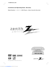 Zenith XBV613 - DVD/VCR Combination Manuals | ManualsLib