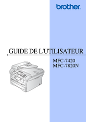 Brother Mfc 7820n Network Monochrome Laser Multifunction Center Manuals Manualslib