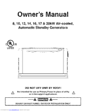 Generac power systems 16 kW NG Manuals | ManualsLib