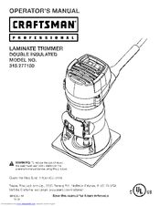 Craftsman 315.277150 Manuals | ManualsLib