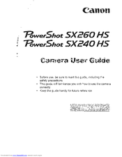 Canon Sx260 User Manual Download Canon Sx260 User Manual Download