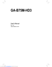 Gigabyte Ga 5m Hd3 Manuals Manualslib