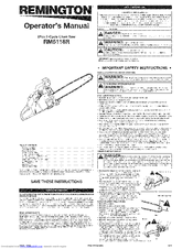 Remington RM5118R Manuals | ManualsLib