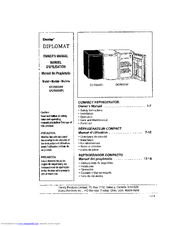 Danby Diplomat DCR033W Manuals | ManualsLib