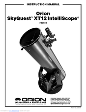 Orion SkyQuest XT12 IntelliScope Manuals | ManualsLib