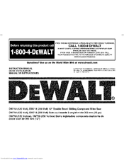 Dewalt DW718 Manuals | ManualsLib
