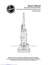 hoover vacuum whisper upright cyclonic manual owner manualslib manuals