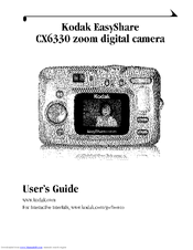 Kodak CX6330 - EasyShare 3.1 MP Digital Camera Manuals | ManualsLib