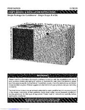 Nordyne P5rd Series Manuals Manualslib