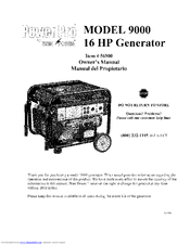 Wen Power Power Pro 9000 Owner S Manual Pdf Download Manualslib
