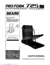 Proform 725tl Manuals | ManualsLib