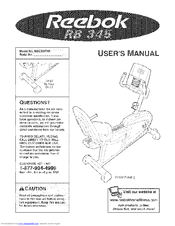 reebok i bike s user manual