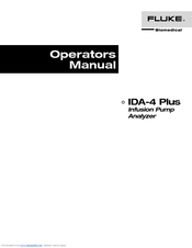 Fluke Biomedical Ida 4 Plus Operators Manuals Manualslib