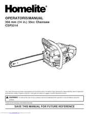 Homelite CSP3314 Manuals | ManualsLib