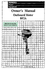 Honda BF2A Manuals | ManualsLib
