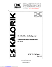 Kalorik USK CKS 36812 Manuals | ManualsLib