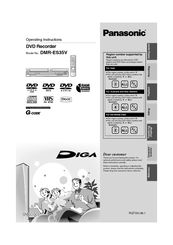 Panasonic Diga DMR-ES35V Manuals | ManualsLib