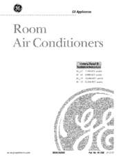 Ge AG_10 – 10,000 BTU models Manuals | ManualsLib
