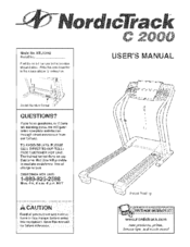 Nordictrack C2000 NTL10842 Manuals | ManualsLib