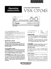 Pioneer Vsx D466s Manual