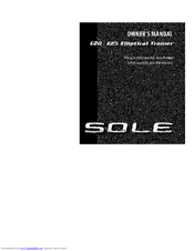 Sole E25 Manuals | ManualsLib