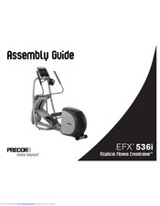 Precor Elliptical Fitness Crosstrainer Efx 536i Assembly Manual