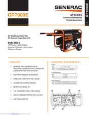 Generac power systems GP7000E GP SERIES Manuals | ManualsLib