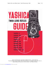 Yashica Mat Lm Manuals