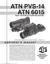 Atn ATN PVS-14 Manuals