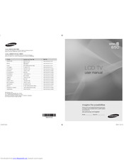 Samsung LN55B650 - 55" LCD TV Manuals | ManualsLib