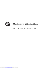 Hp 1155 Manuals Manualslib