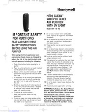 Honeywell HEPA CLEAN HHT-149-HD Manuals | ManualsLib