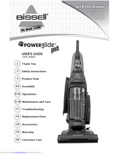 pet 1044 bissell powerglide series manual user manualslib vacuum manuals