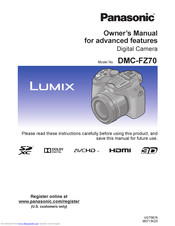 Panasonic LUMIX DMC-FZ70 Manuals | ManualsLib