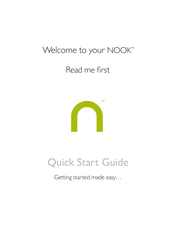 Barnes & Noble NOOK 1st Edition Manuals