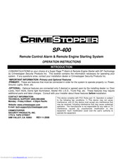Crimestopper SP-400 Manuals | ManualsLib