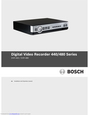 Bosch Dvr 440 Installation And Operation Manual Pdf Download