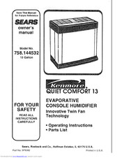 Kenmore 758 144532 Owner S Manual Pdf Download