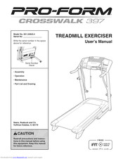 Proform CROSSWALK 397 Manuals | ManualsLib