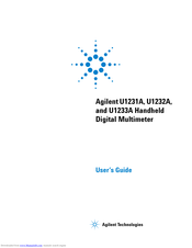 Agilent Technologies U1232a Manuals Manualslib