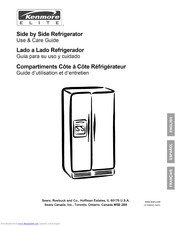 Kenmore Kenmore Elite Side by Side Refrigerator Manuals | ManualsLib