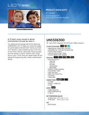 Samsung UN55D6300 Manuals