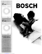 Bosch Wfl 2050 Operating Installation Instructions Manual Pdf