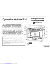 Radio thermostat u00 u00 u00 u00 u00 u00 u00 u00 CT30 Manuals | ManualsLib