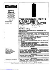 Kenmore The Economizer 5 Gas Water Heater 153 333831 Owner S Manual Pdf Download Manualslib