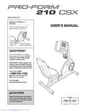 proform 210 csx exercise bike