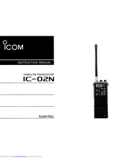 Icom ic02n manual pdf