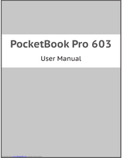 Obreey Pocketbook Pro 603 Manuals