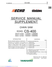 Echo CS-400 Manuals