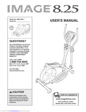 Image 8 25 Elliptical User Manual Pdf Download Manualslib